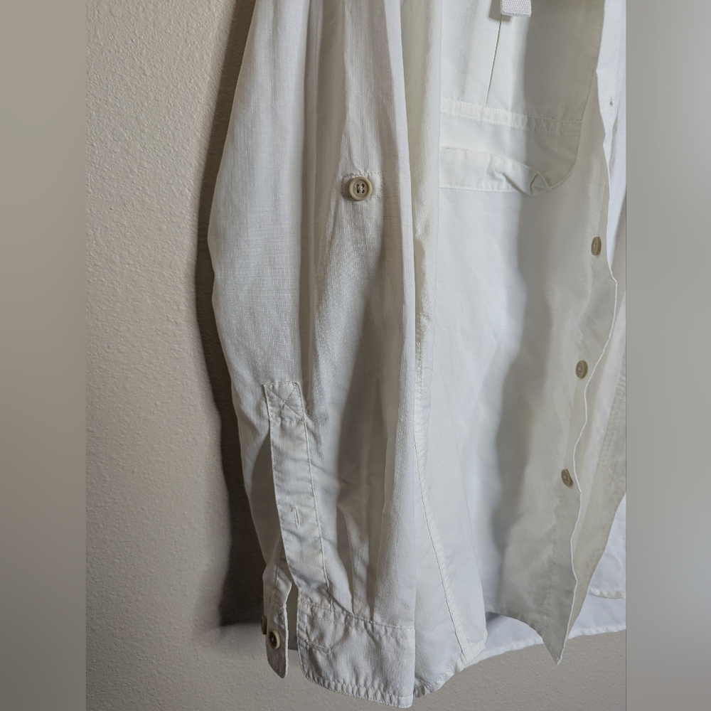 Eddie Bauer Men's Crisp White Shirt Size M - Picture 3 of 4